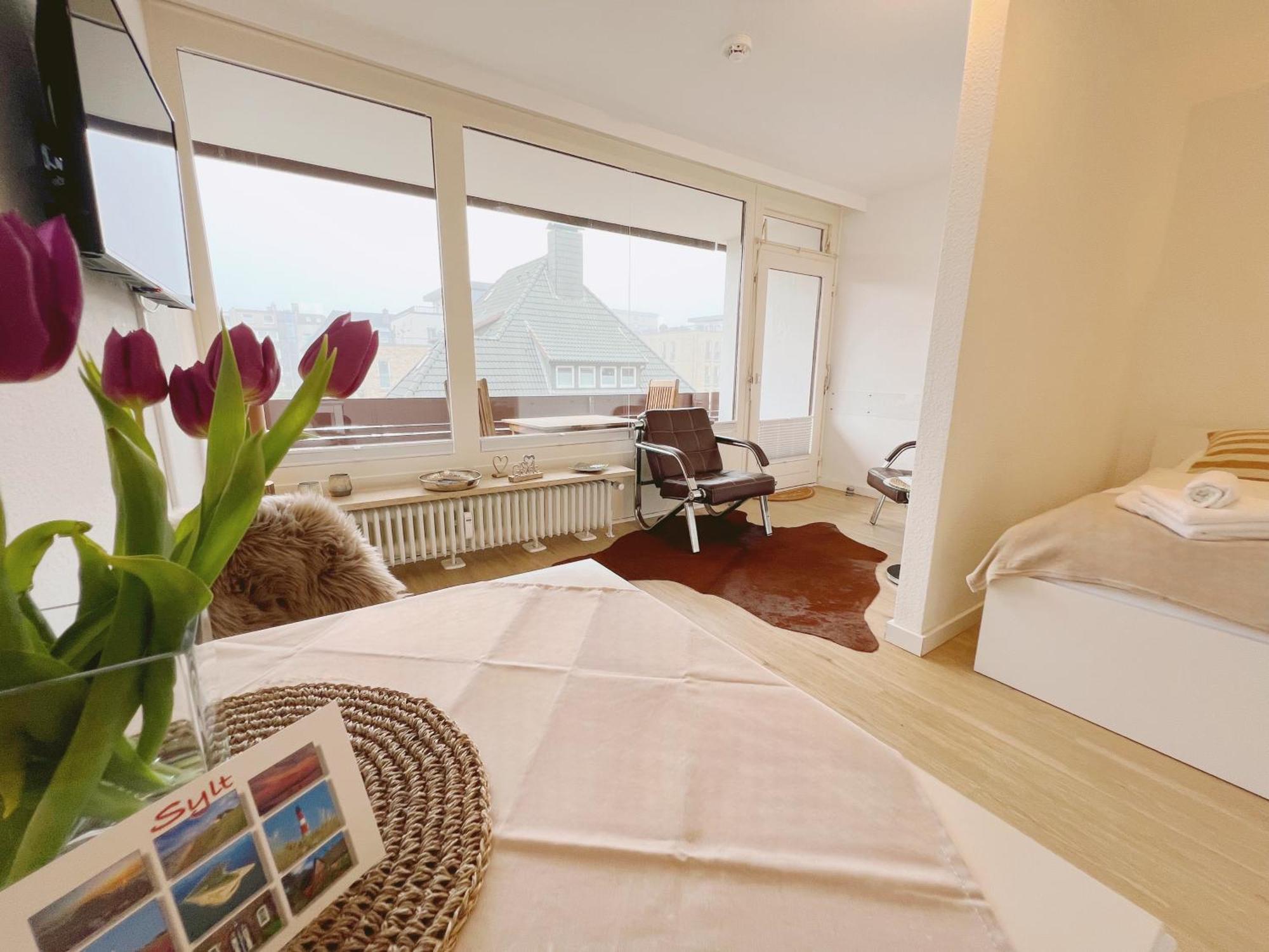 Strandnah Balkon Strandlaeufer 1 & 2 Apartment *